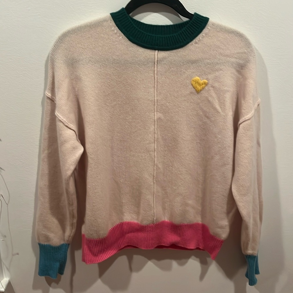 Kerri rosenthal color block sweater size small